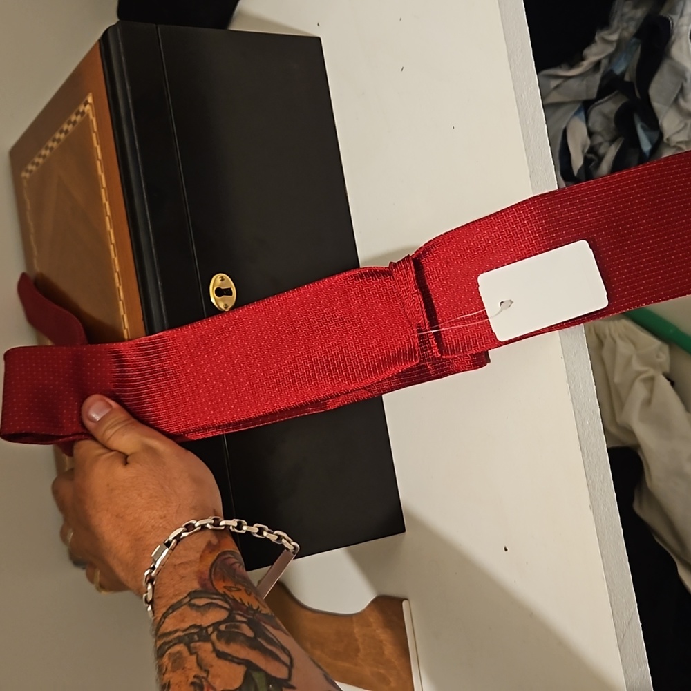 Red tie